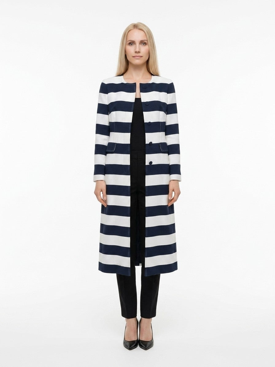 Dolce & Gabbana Bicolor Viscose Coat