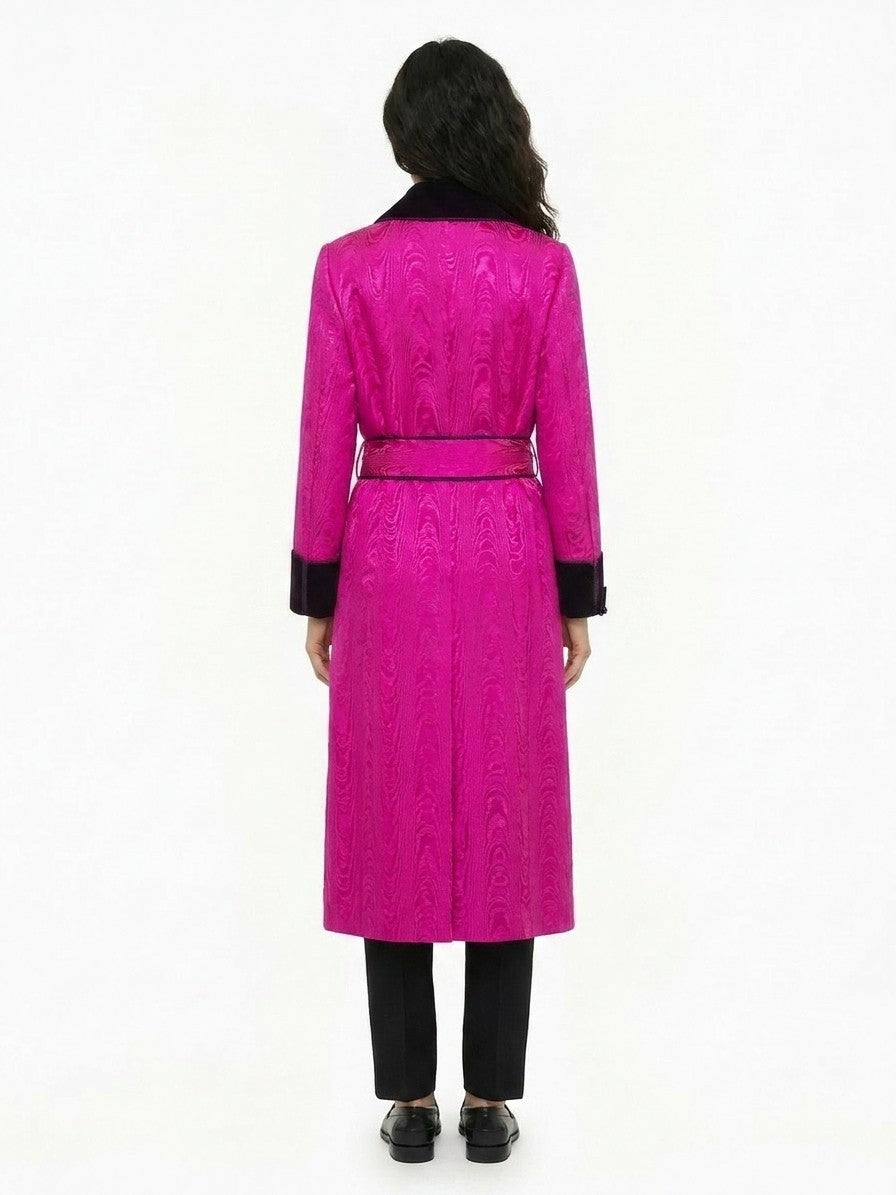 Dolce & Gabbana Pink Polyester Coat