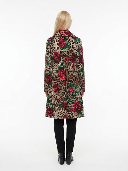 Dolce & Gabbana Multicolor Wool Coat