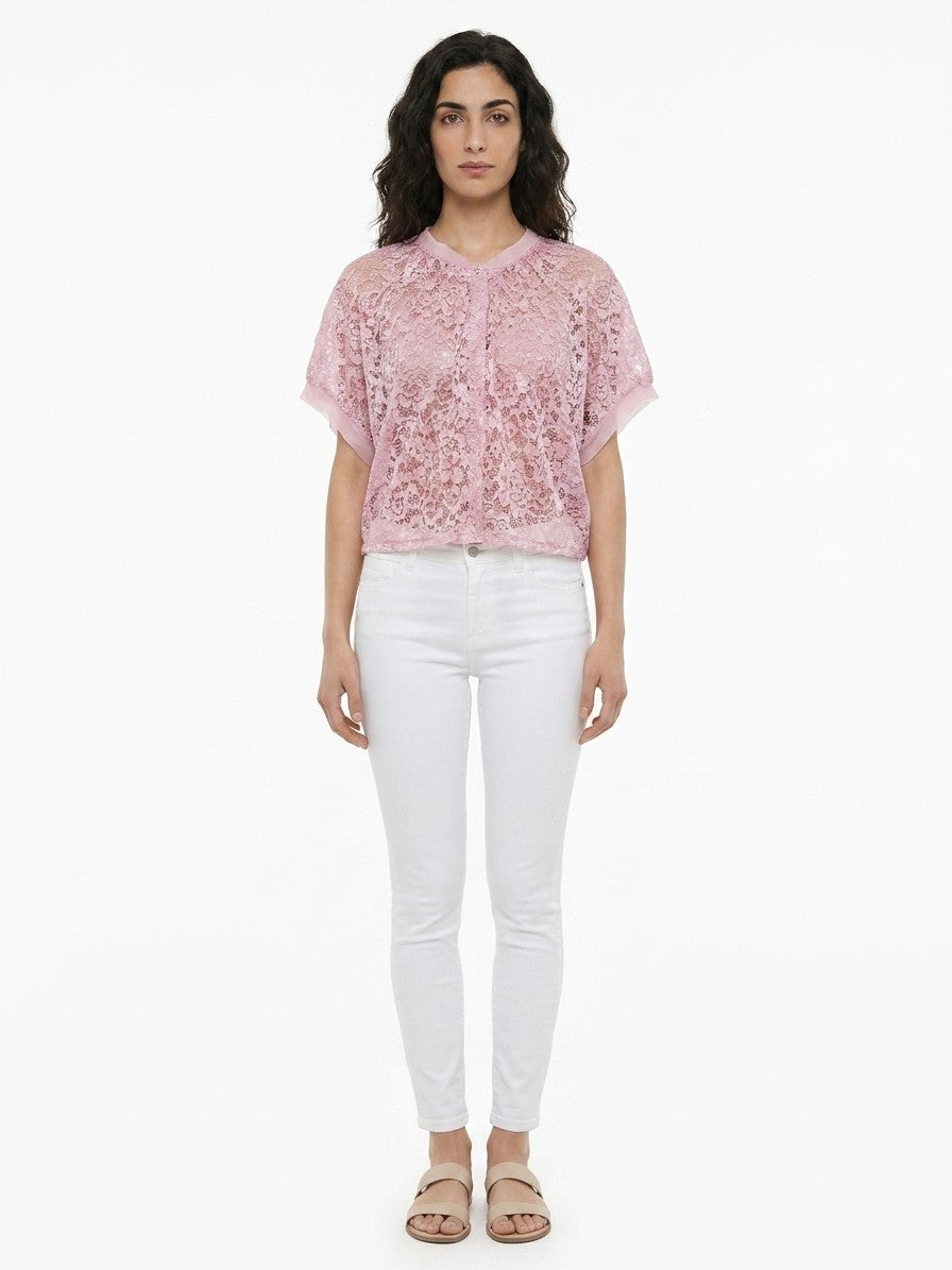 Dolce & Gabbana Pink Rayon Blouse