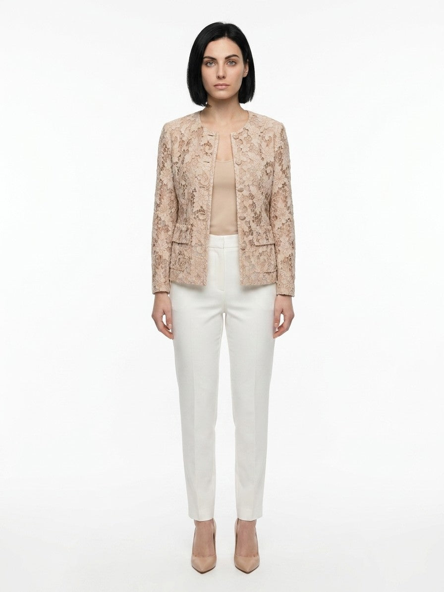 Dolce & Gabbana Beige Cotton Sleeveless Jacket