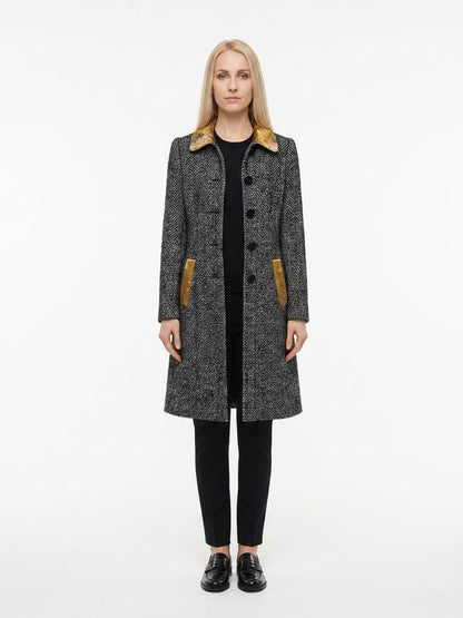 Dolce & Gabbana Multicolor Elastane Coat