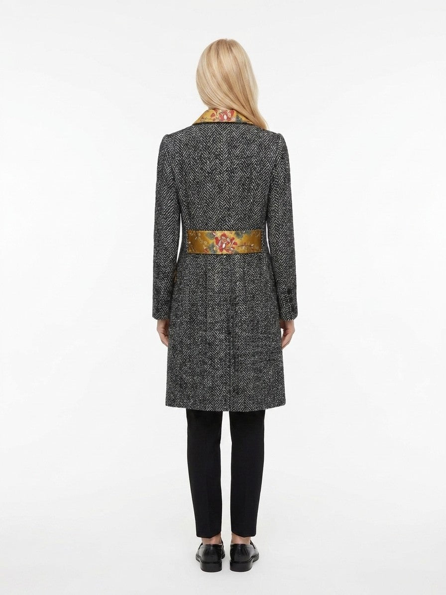 Dolce & Gabbana Multicolor Elastane Coat