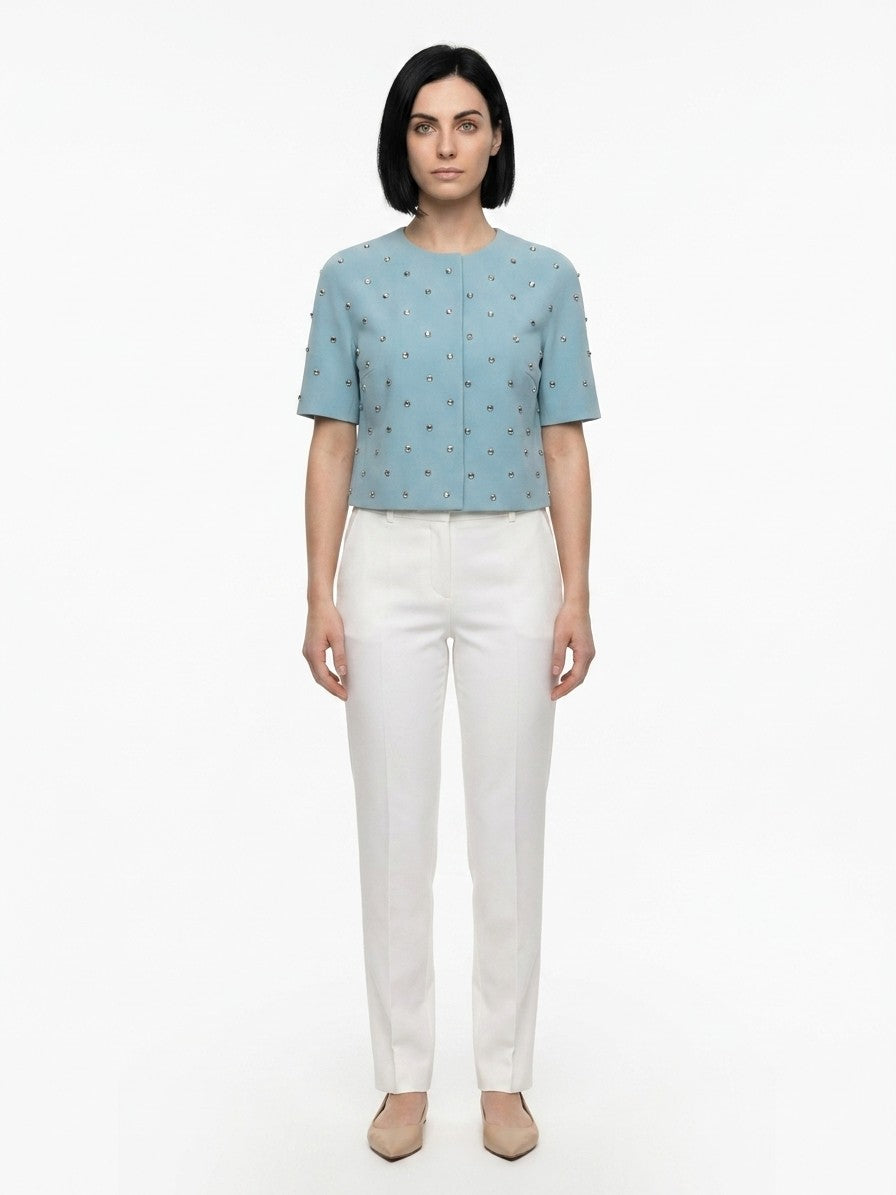 Dolce & Gabbana Light Blue Acetate Jacket