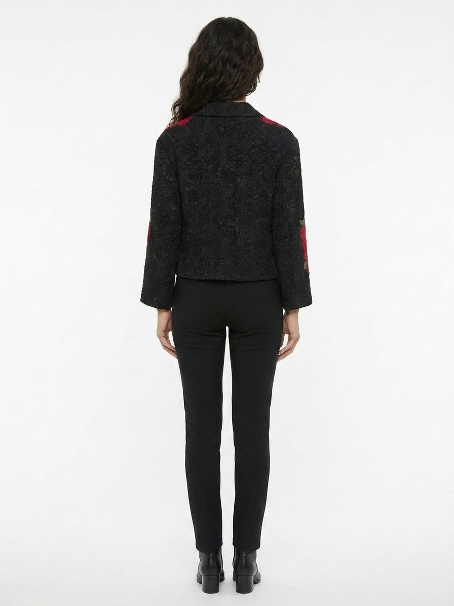 Dolce & Gabbana Black Cotton Full-Length Jacket