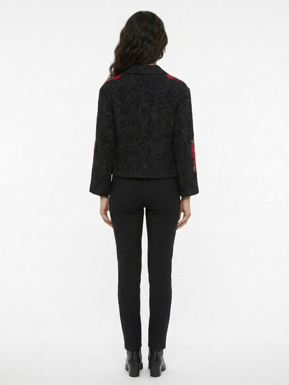 Dolce & Gabbana Black Cotton Full-Length Jacket