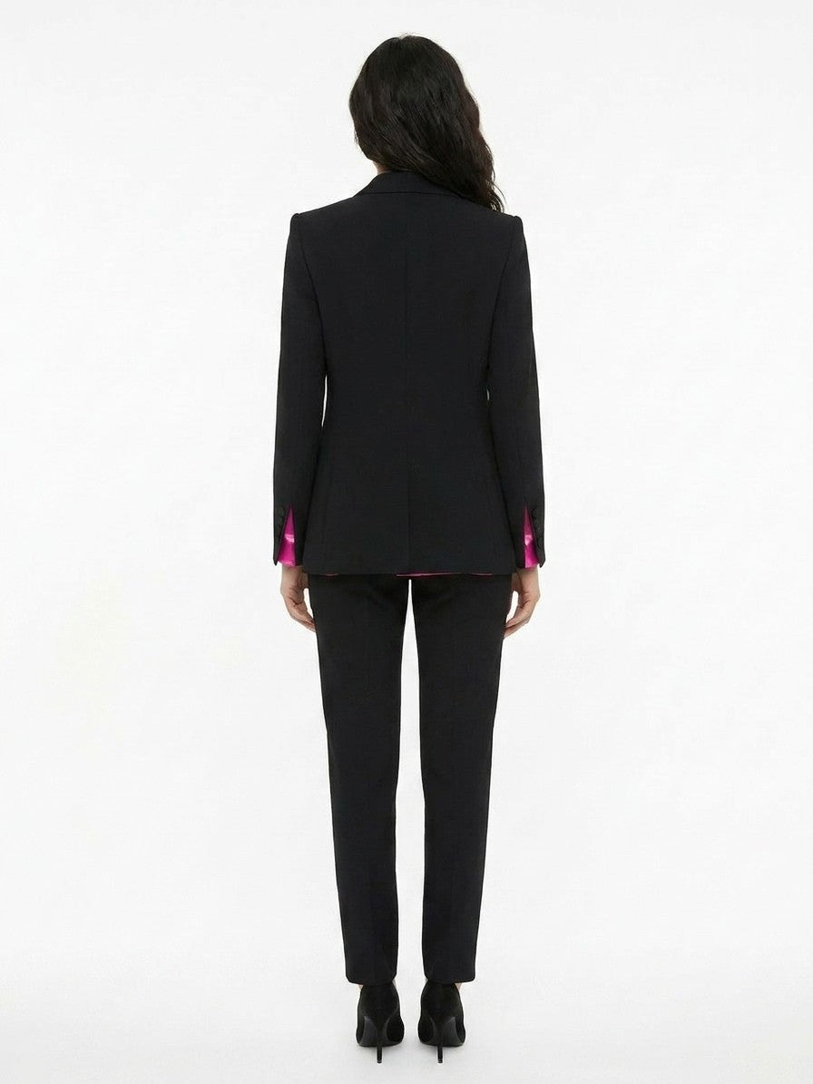 Dolce & Gabbana Black Elastane Two-Piece Suit