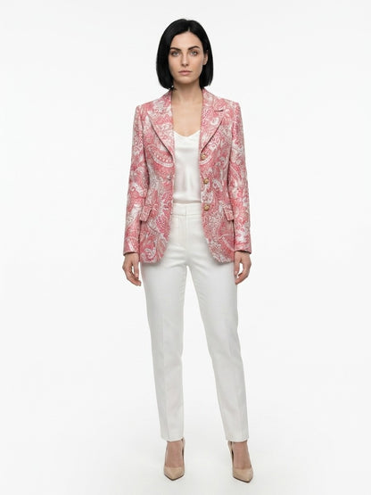 Dolce & Gabbana Multicolor Metallic Fibre Blazer