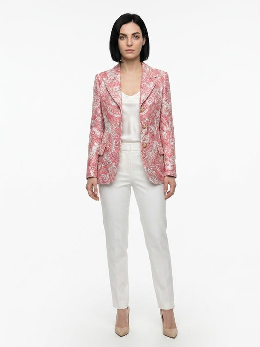 Dolce & Gabbana Multicolor Metallic Fibre Blazer