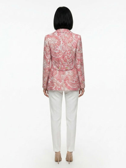 Dolce & Gabbana Multicolor Metallic Fibre Blazer
