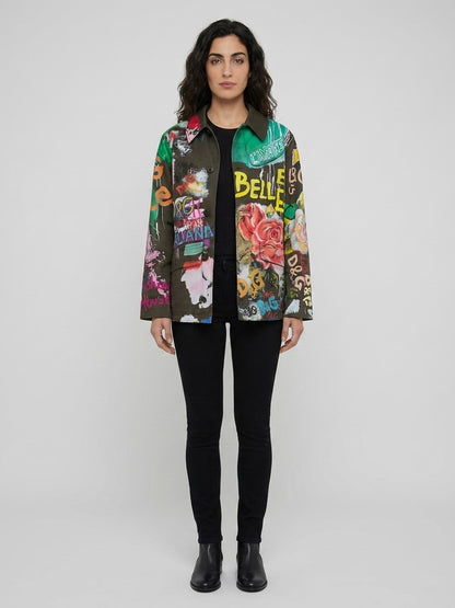 Dolce & Gabbana Multicolor Cotton Denim Jacket