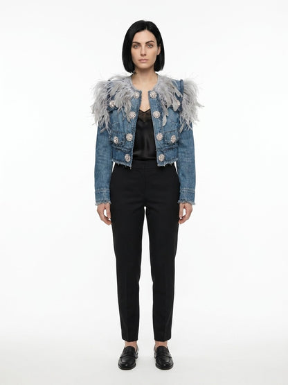 Dolce & Gabbana Blue Cotton Denim Jacket