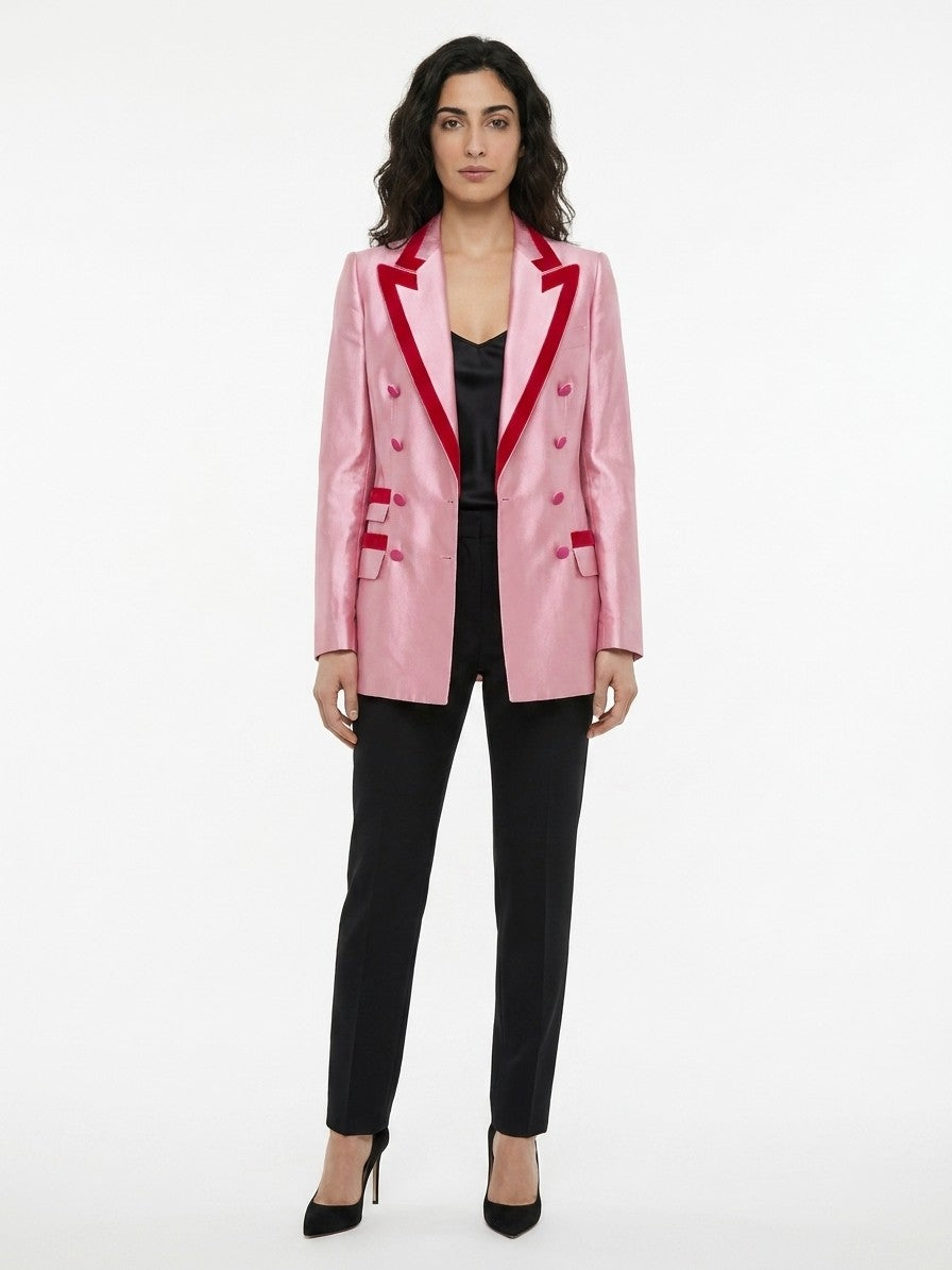 Dolce & Gabbana Pink Cotton Blazer
