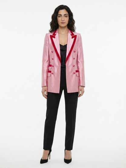 Dolce & Gabbana Pink Cotton Blazer