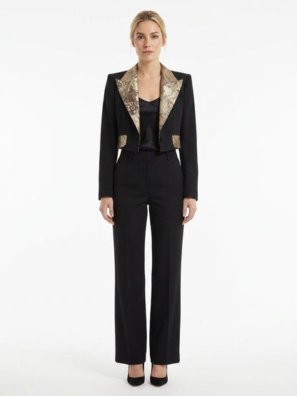 Dolce & Gabbana Black Elastane Blazer