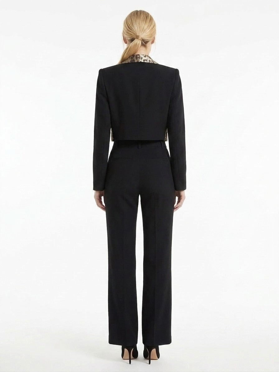 Dolce & Gabbana Black Elastane Blazer