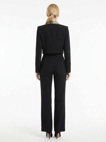 Dolce & Gabbana Black Elastane Blazer