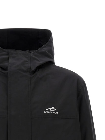 Balenciaga Black Polyester Parka