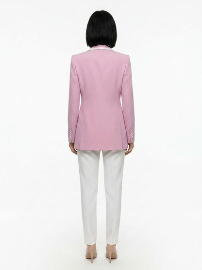 Dolce & Gabbana Pink Elastane Blazer