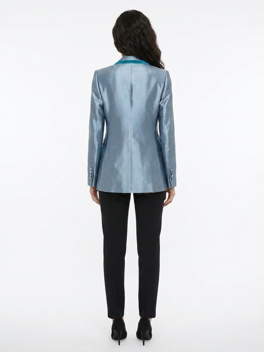 Dolce & Gabbana Blue Polyamide Blazer