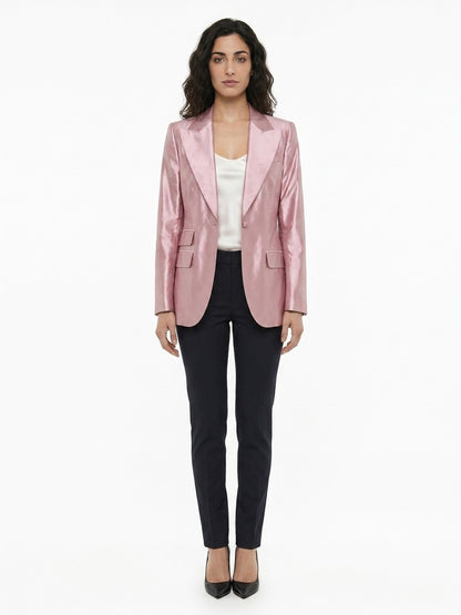 Dolce & Gabbana Pink Silk Blazer