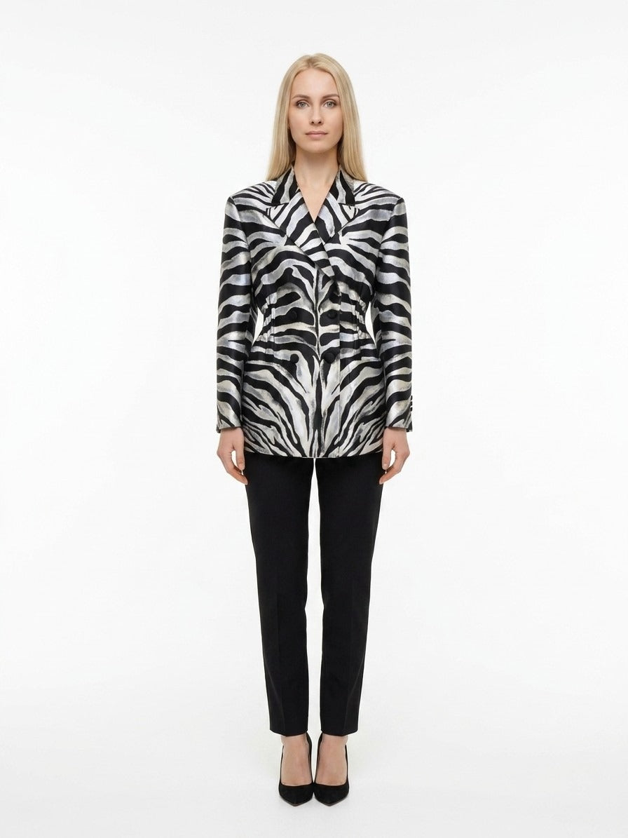 Dolce & Gabbana Multicolor Polyester Blazer