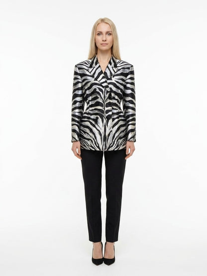 Dolce & Gabbana Multicolor Polyester Blazer