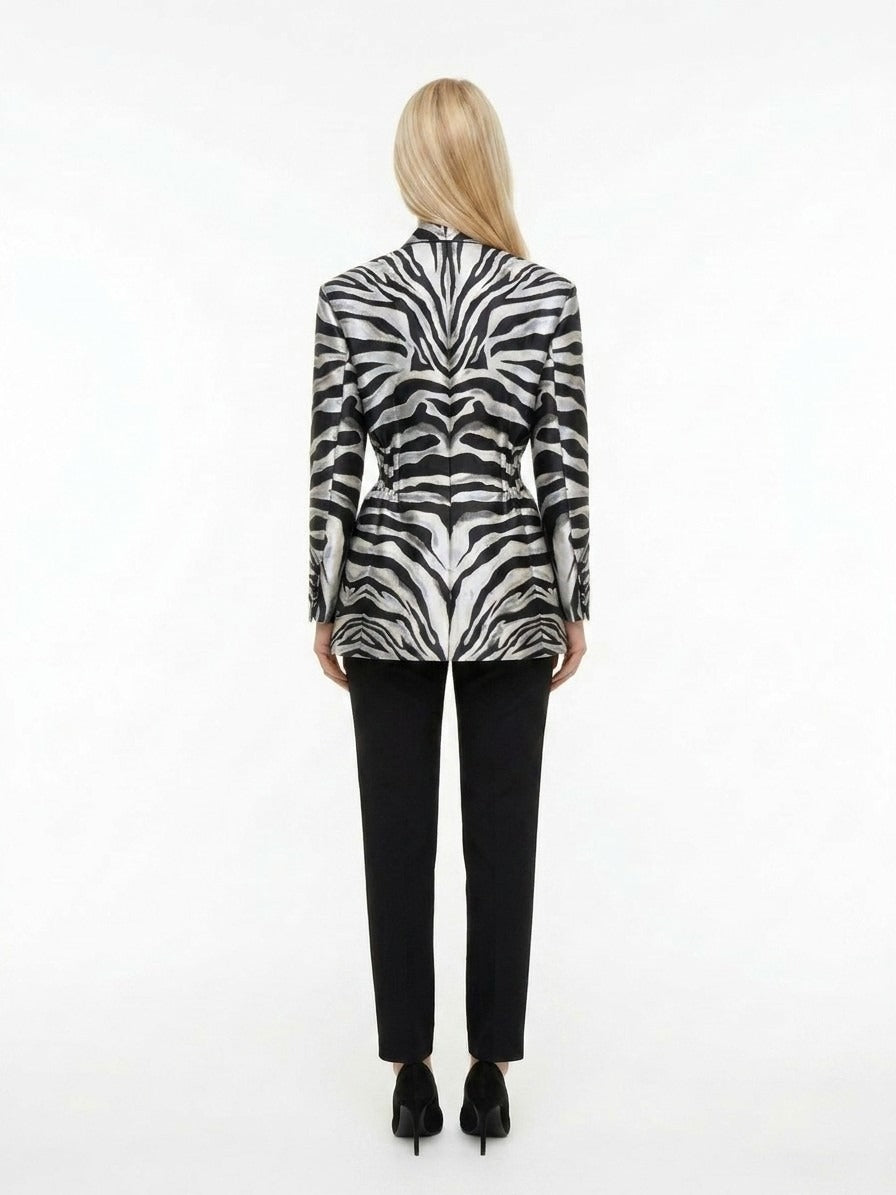 Dolce & Gabbana Multicolor Polyester Blazer