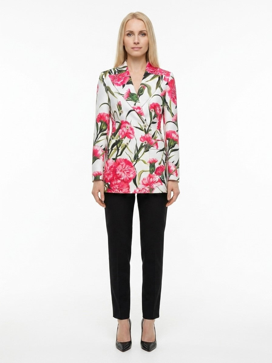 Dolce & Gabbana Multicolor Elastane Blazer