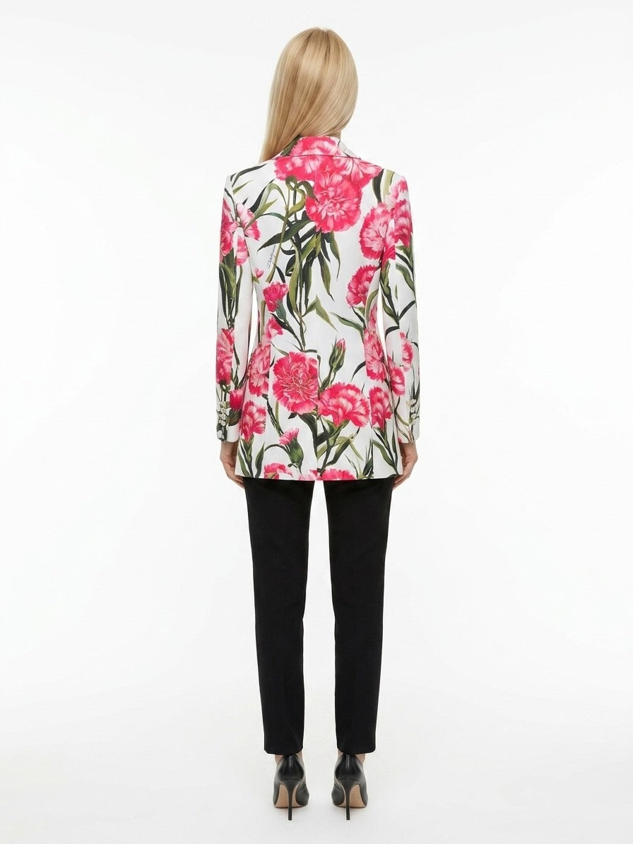 Dolce & Gabbana Multicolor Elastane Blazer