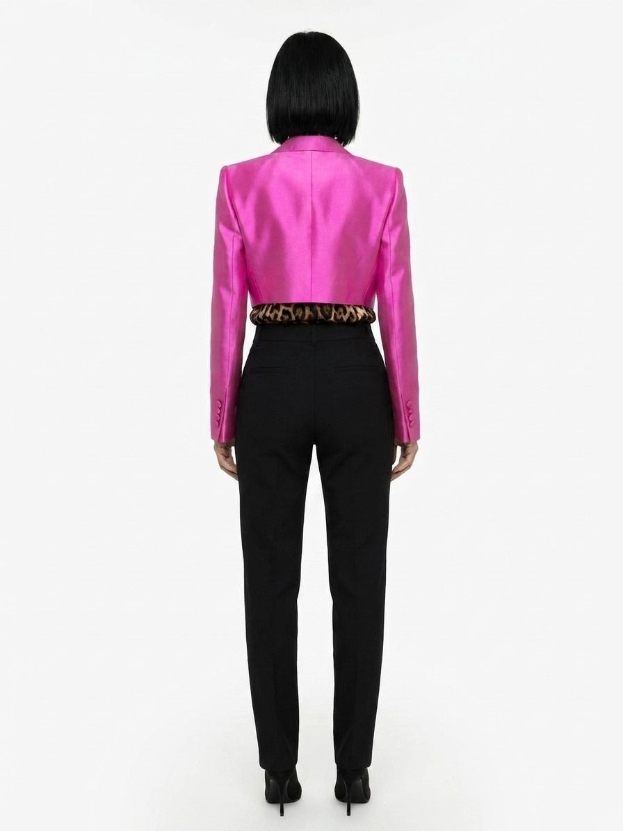 Dolce & Gabbana Fuchsia Silk Blazer