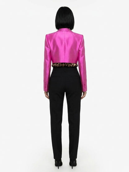 Dolce & Gabbana Fuchsia Silk Blazer