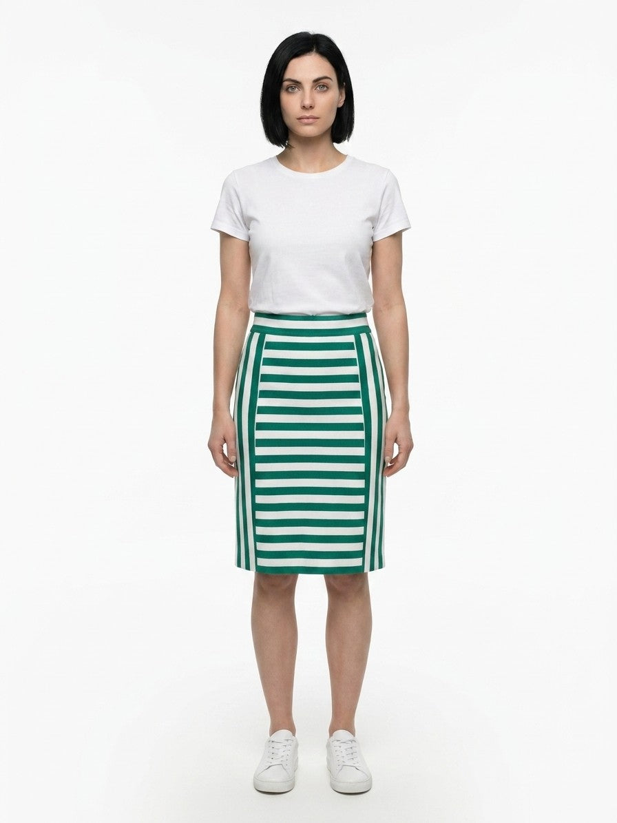 Dolce & Gabbana Multicolor Cotton Midi Skirt