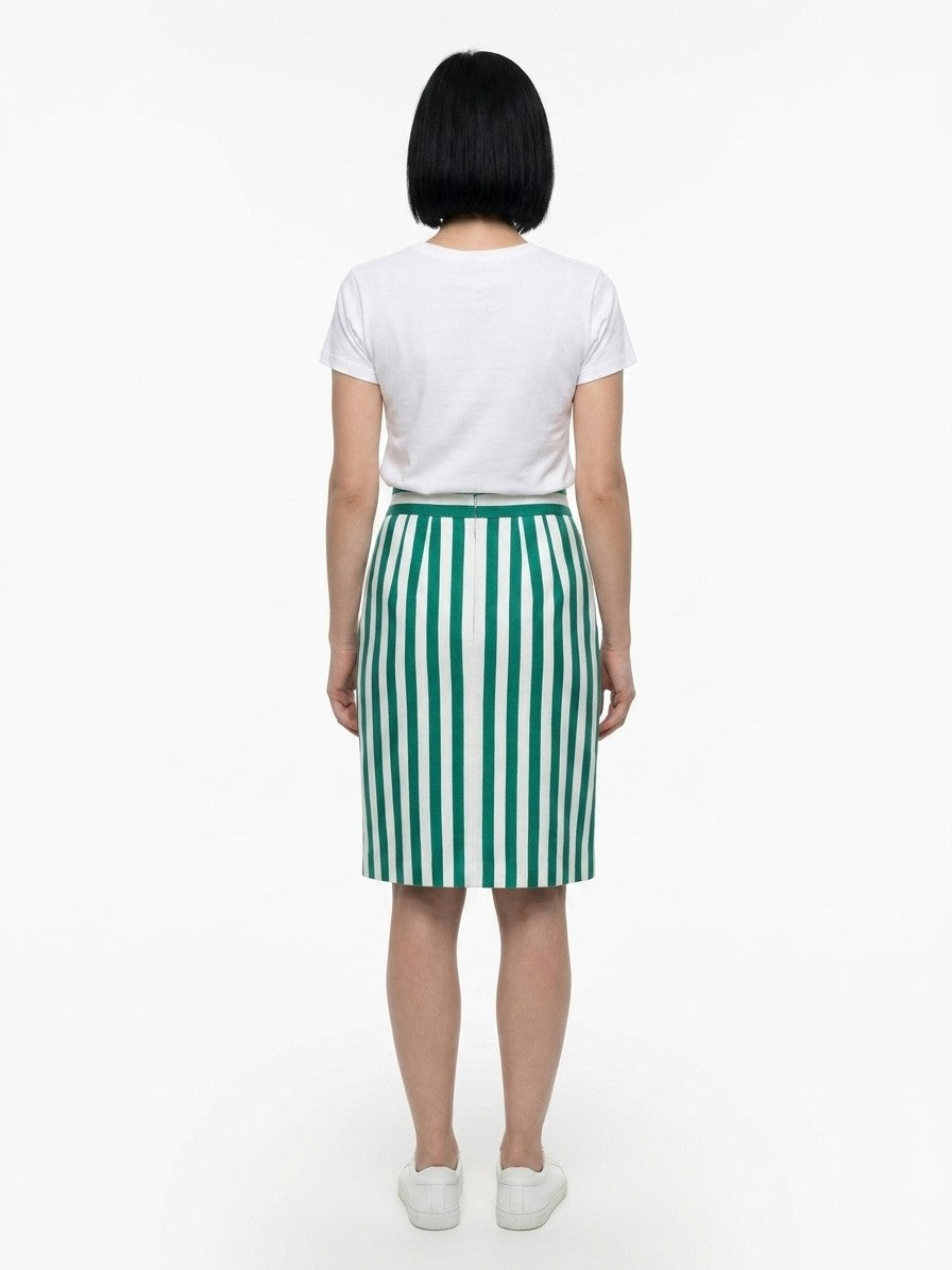 Dolce & Gabbana Multicolor Cotton Midi Skirt