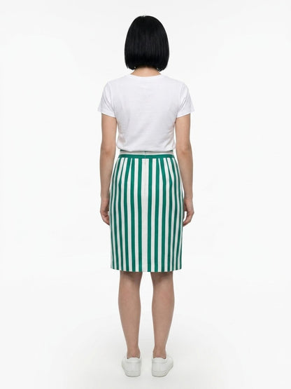 Dolce & Gabbana Multicolor Cotton Midi Skirt