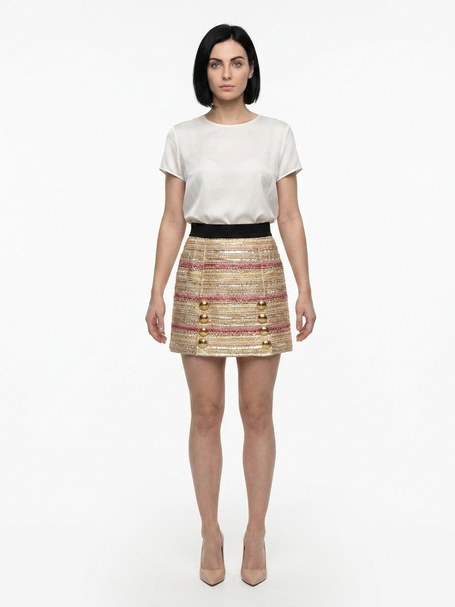 Dolce & Gabbana Multicolor Acetate Mini Skirt