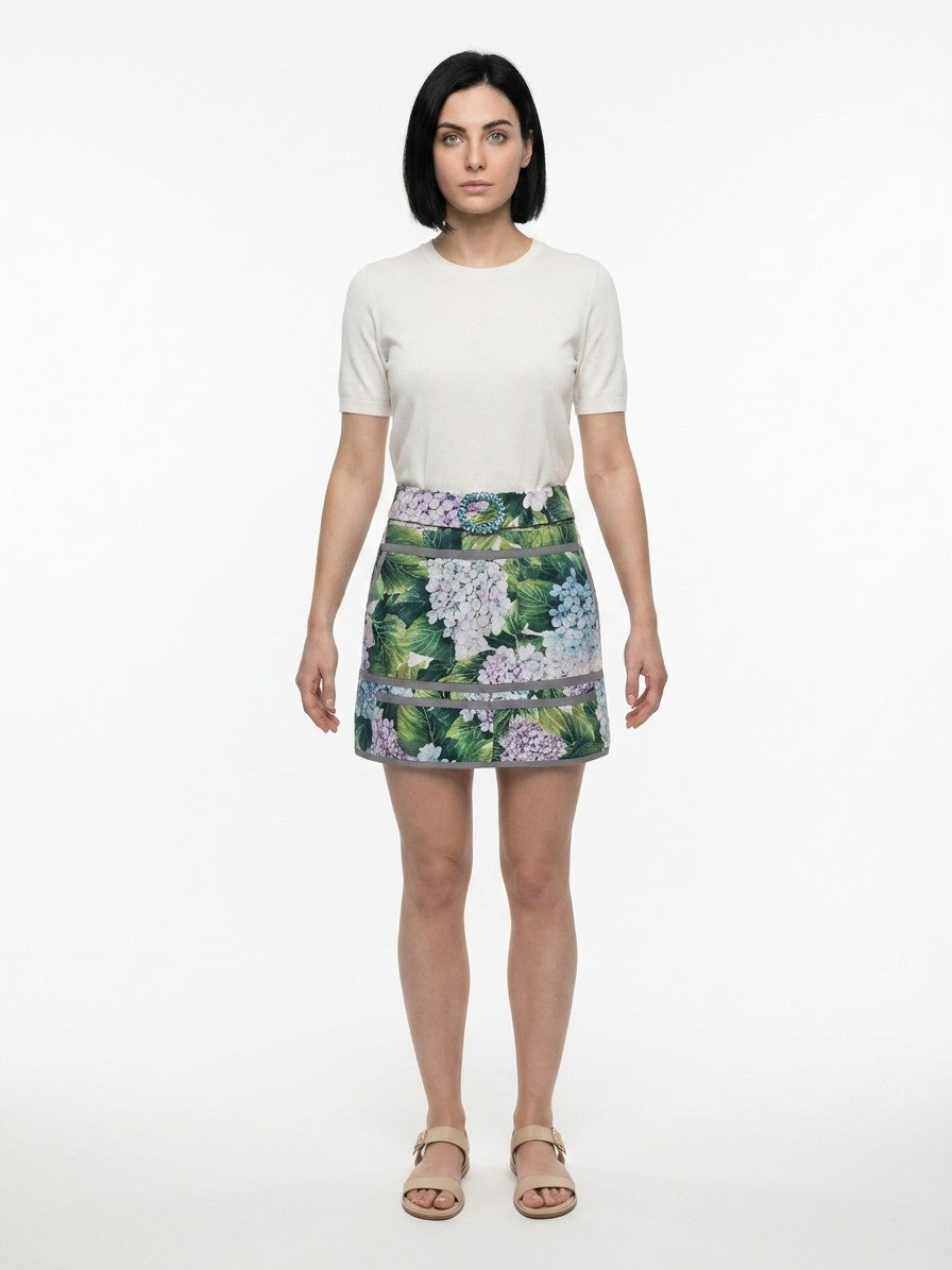 Dolce & Gabbana Multicolor Cotton Mini Skirt