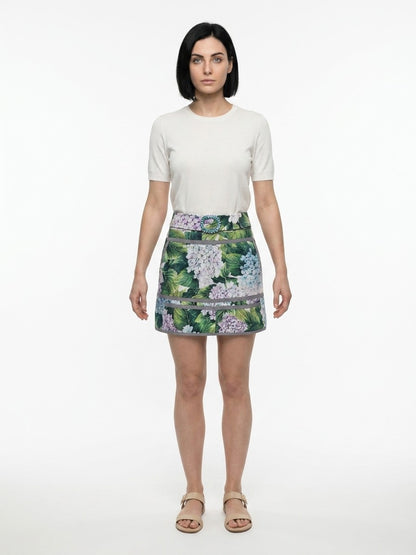 Dolce & Gabbana Multicolor Cotton Mini Skirt