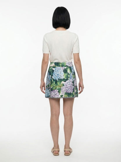 Dolce & Gabbana Multicolor Cotton Mini Skirt