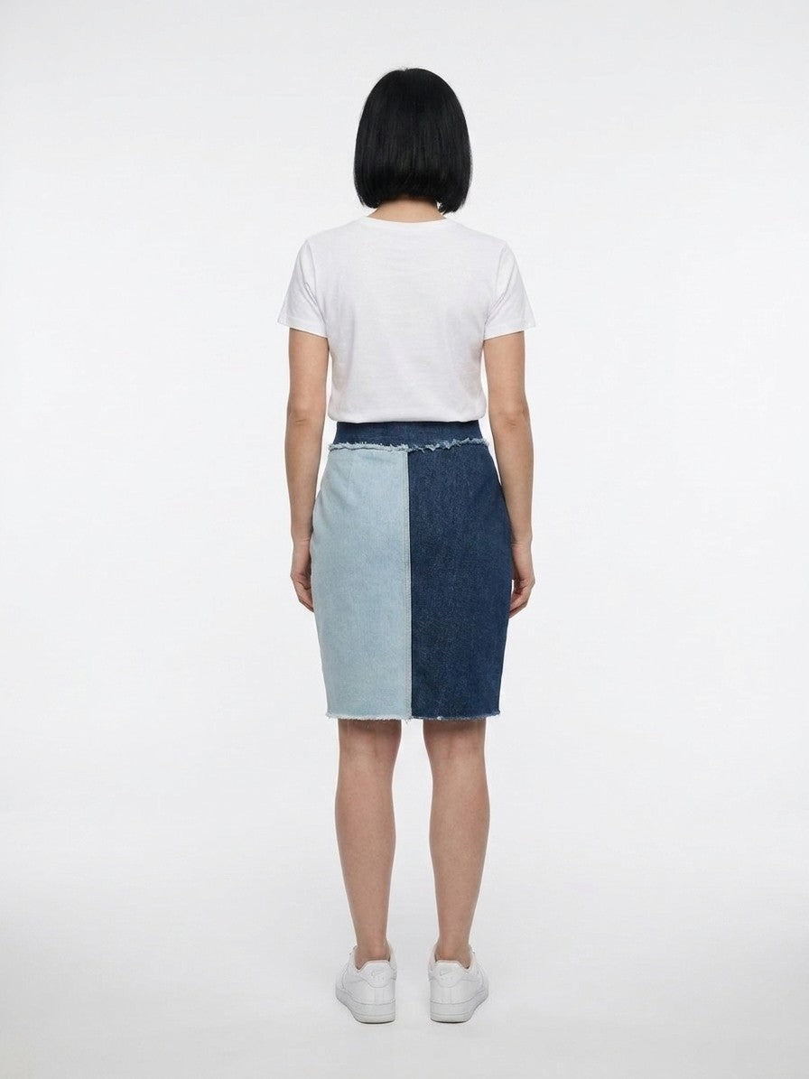 Dolce & Gabbana Multicolor Denim Skirt