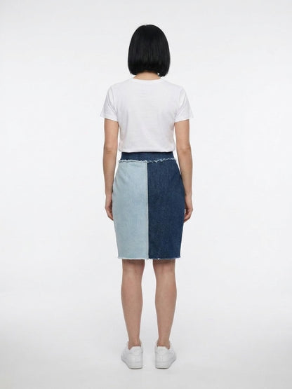 Dolce & Gabbana Multicolor Denim Skirt