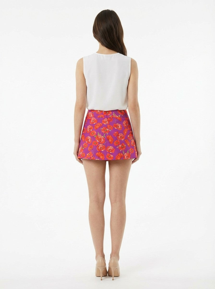 Dolce & Gabbana Multicolor Cotton Mini Skirt