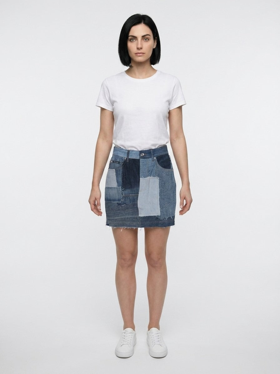 Dolce & Gabbana Multicolor Cotton Mini Skirt