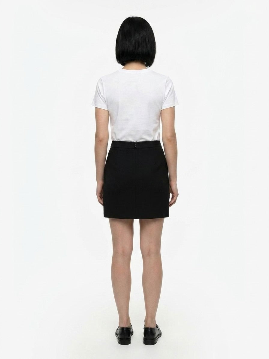 Dolce & Gabbana Black Elastane Mini Skirt