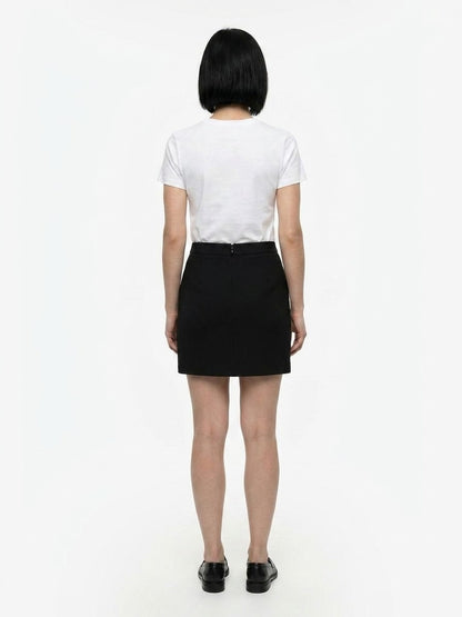 Dolce & Gabbana Black Elastane Mini Skirt