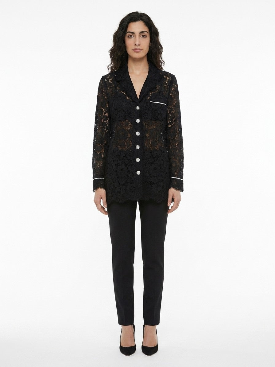 Dolce & Gabbana Black Cotton Blazer