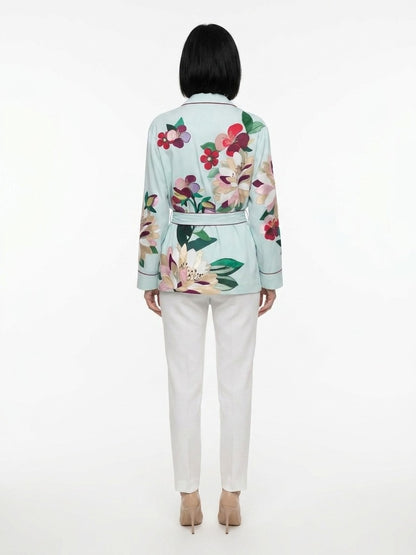 Dolce & Gabbana Blue Elastane Pattern Shirt