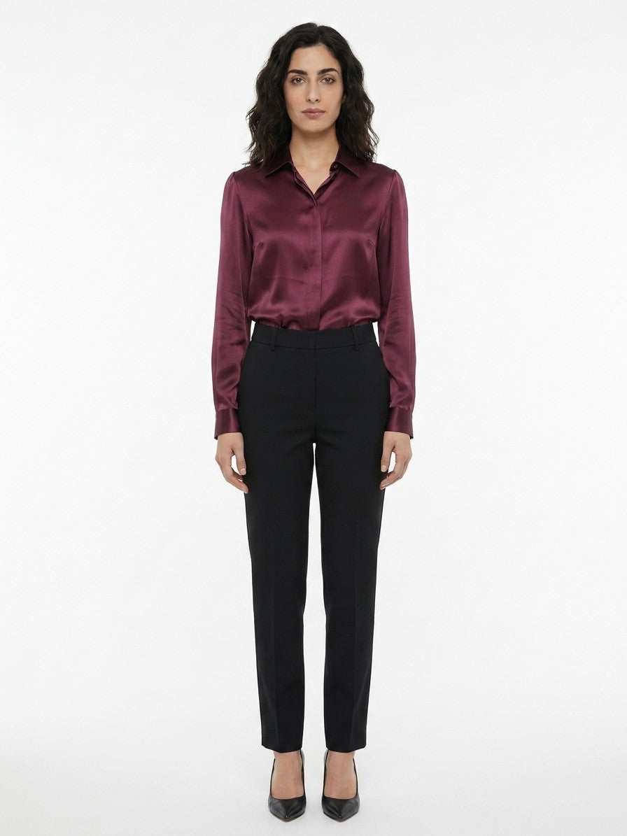 Dolce & Gabbana Purple Silk Shirt