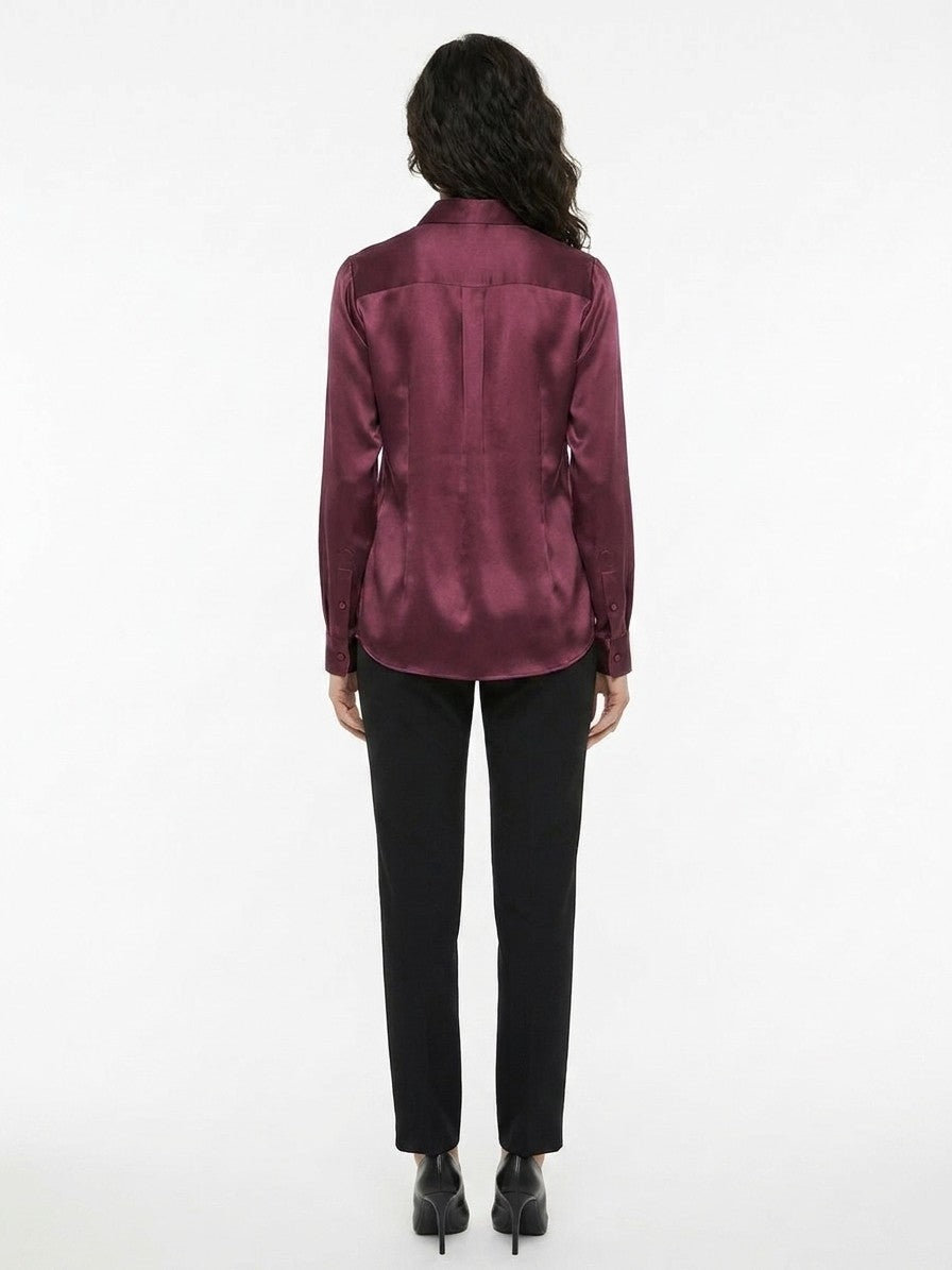 Dolce & Gabbana Purple Silk Shirt
