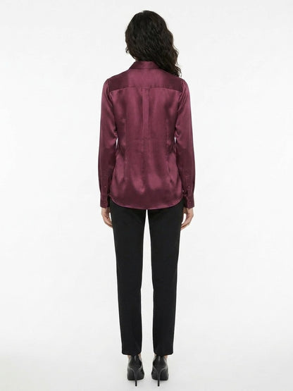 Dolce & Gabbana Purple Silk Shirt